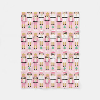 Sweet Pastel Nutcracker Weihnachten Fleecedecke