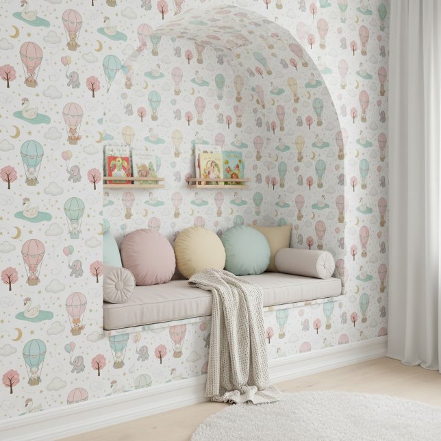 Sweet Pastel Swan & Friends Nursery ID1234 Tapete (Von Creator hochgeladen)