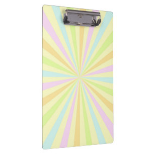 Sweet Pastels Spinning Wheels Burst Klemmbrett
