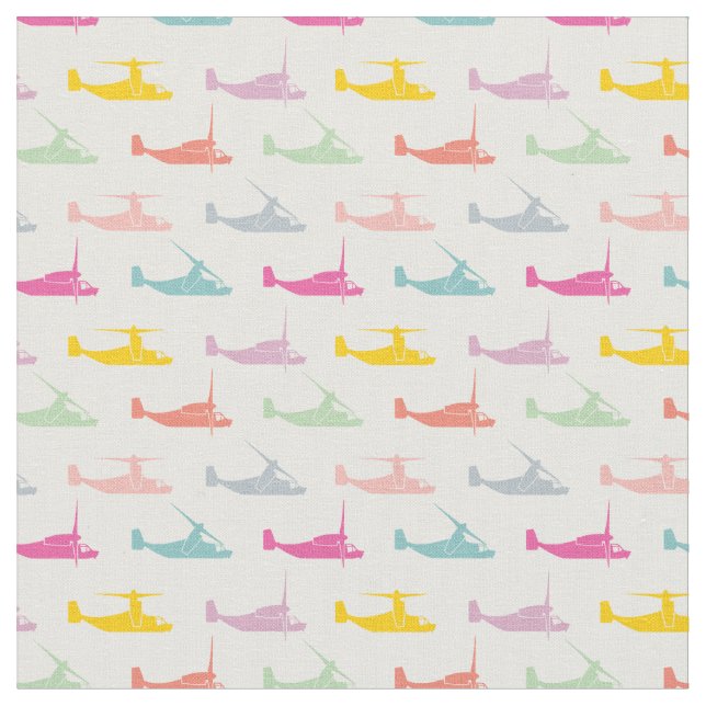 Sweet Pastels V-22 Osprey Muster Stoff (Nahaufnahme)