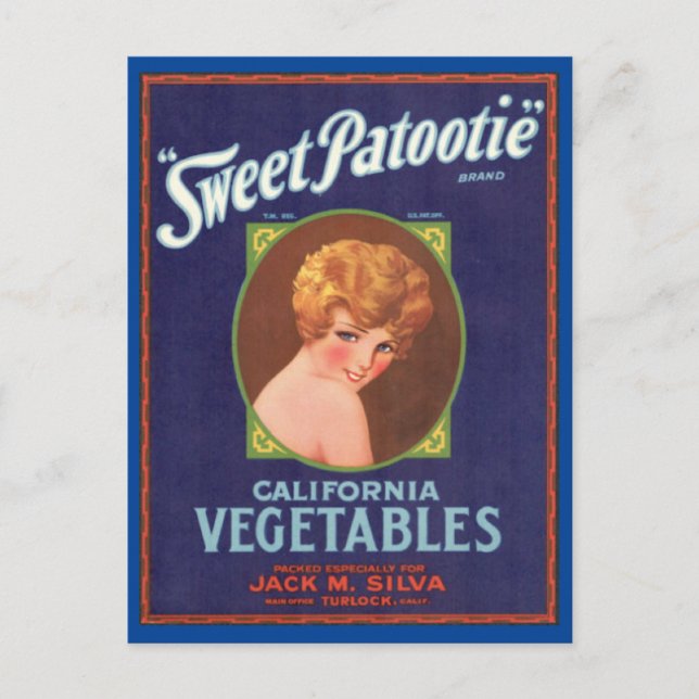 Sweet Patootie Brand Postkarte (Vorderseite)