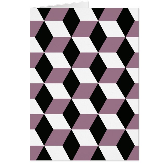 Sweet Pea, Black & White 3D Cubes Pattern (Vorne)