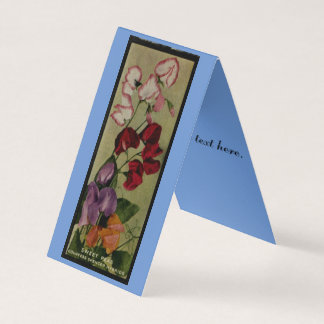 Sweet Pea Blume Antik-Packkarte