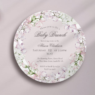 Sweet Pea Blume Baby Brunch elegant Einladung