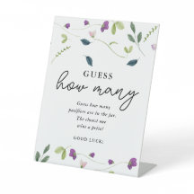 Sweet Pea Blume | Baby Shooting Game Sign