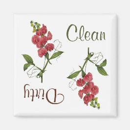 Sweet Pea Blume Geschirrspülmaschine Magnet