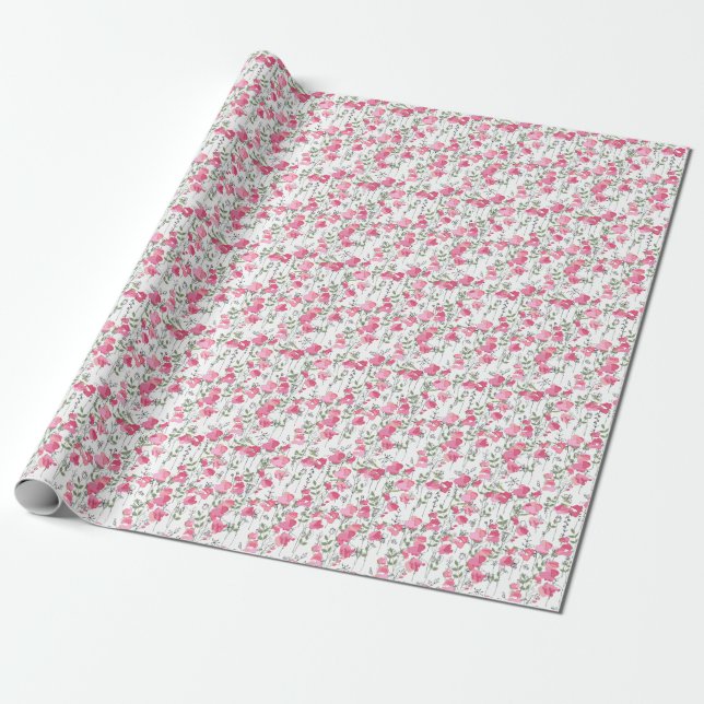 Sweet Pea: Blumensommertextur. Geschenkpapier (Ungerollt)