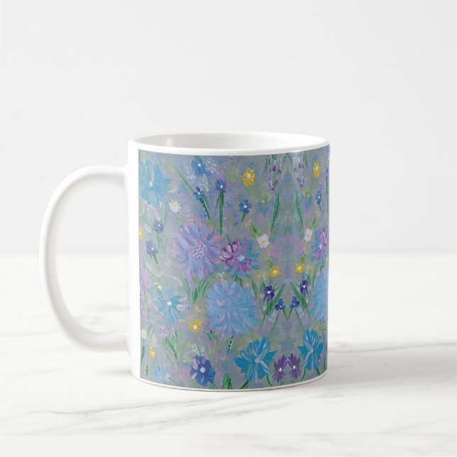 Sweet Pea Floral Coffee Tasse (Links)
