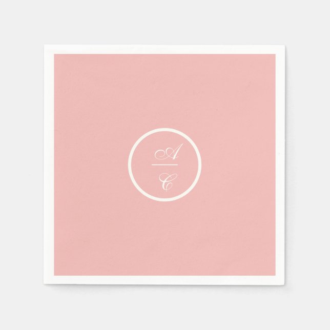 Sweet Pea Floral Pink und Creme Serviette (Vorderseite)