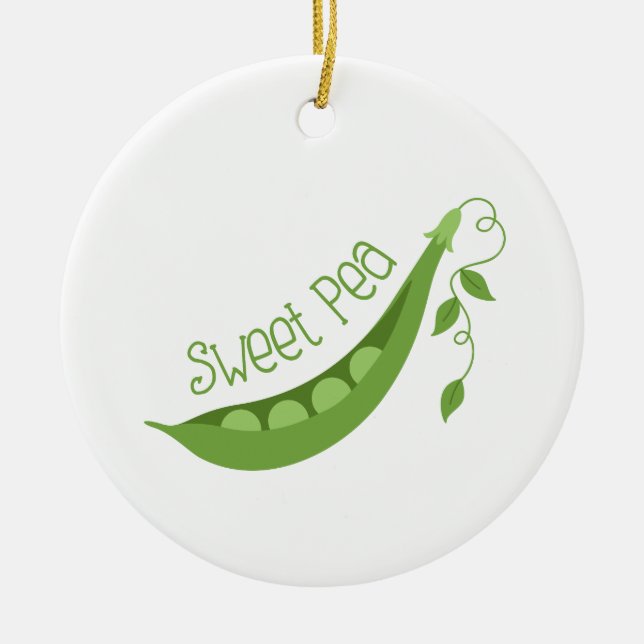 Sweet Pea Keramik Ornament (Vorne)