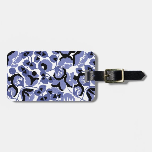 Sweet Pea (Periwinkle) Fine Art Gepäckanhänger (Vorderseite horizontal)