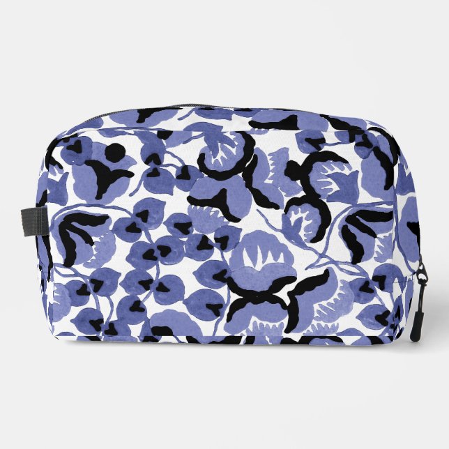 Sweet Pea (Periwinkle) Fine Art Print Cut Sew Bag Waschbeutel (Vorderseite)