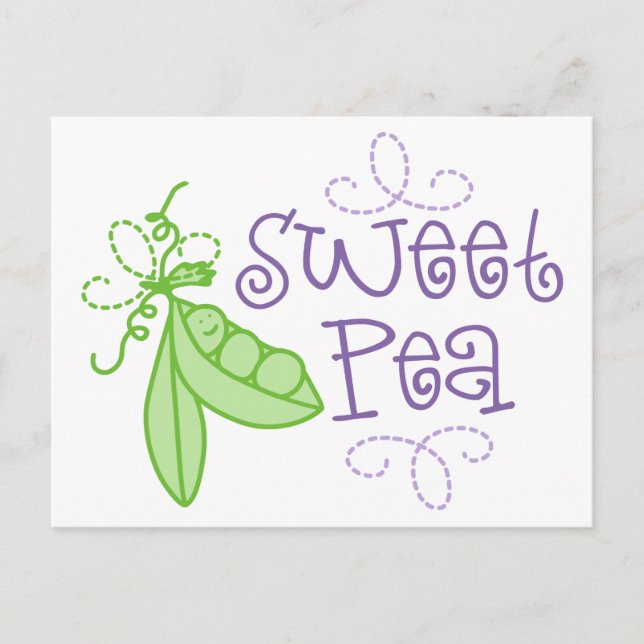 Sweet Pea Postkarte (Vorderseite)