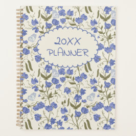Sweet Pea Soft Blue und Cream Weekly Planner Planer