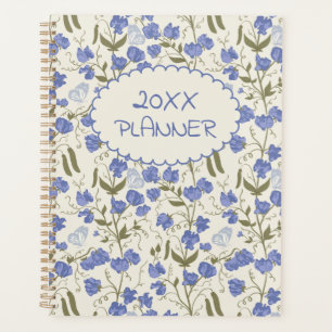 Sweet Pea Soft Blue und Cream Weekly Planner Planer