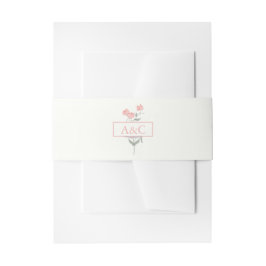 Sweet Pea Soft Pink Blues Hochzeit Einladungsbanderole