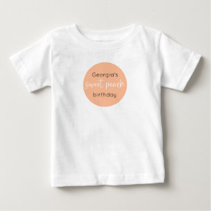 Sweet Peach 1. Geburtstag Baby T-shirt
