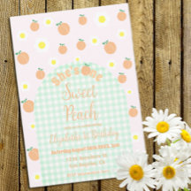 Sweet Peach 1. Geburtstag