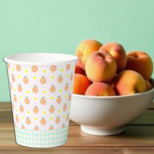 Sweet Peach 1. Geburtstag Pappbecher