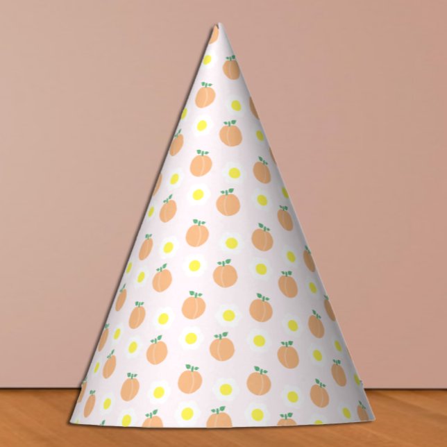 Sweet Peach 1. Geburtstag Partyhütchen (Von Creator hochgeladen)