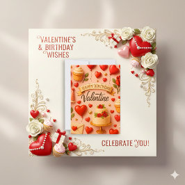 Sweet Peach 3D Whimsical Birthday Valentine Feiertagskarte