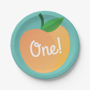 Sweet Peach Birthday Party Pappteller