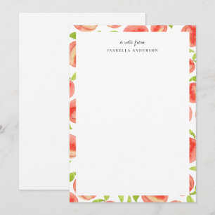 Sweet Peach Muster Personalisiert Mitteilungskarte