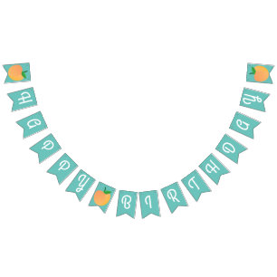 Sweet Peach Niedlich Frucht 1. Geburtstag Party Th Wimpelkette