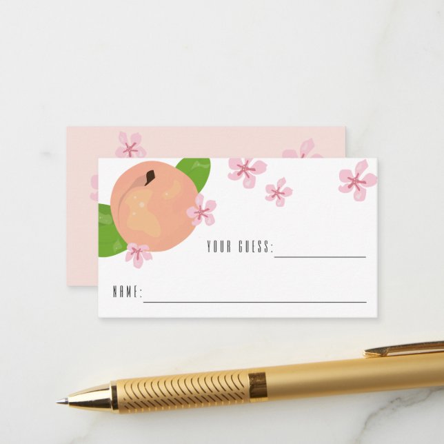 Sweet Peach rät wie viele Spielkarten Hinweiskarte (Vorderseite/Rückseite Beispiel)