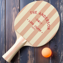 Sweet Peach Striping & Family Name