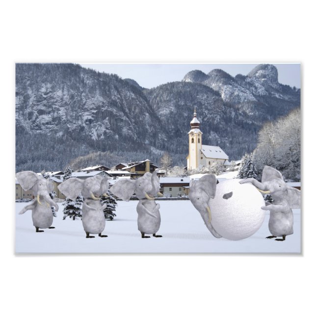 Sweet Pengphants Fotodruck (Vorne)