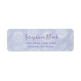 Sweet Periwinkle Lila Lace Rücksendeadresse