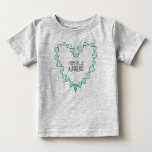 Sweet Perpetual Adorbs Blue Green Infinity Heart Baby T-shirt