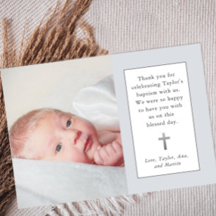 Sweet Photo Baptism Carte de remerciements