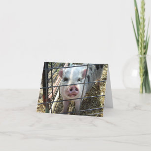Sweet Pig Denken Sie an Ihre Karte