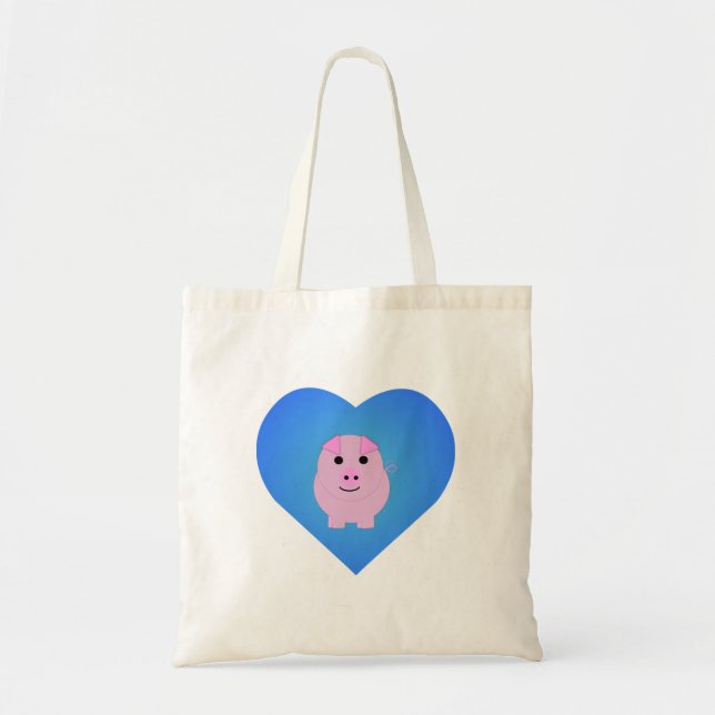 Sweet Piggy Liebe Tragetasche (Vorne)