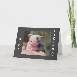 SWEET PIGLET SAGE "GLÜCKLICH BIRTHDAY" KARTE