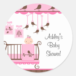 Sweet Pink Baby Room Sie sind eingeladen Aufkleber