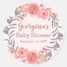 Sweet Pink Blush Blues Girl Baby Dusche
