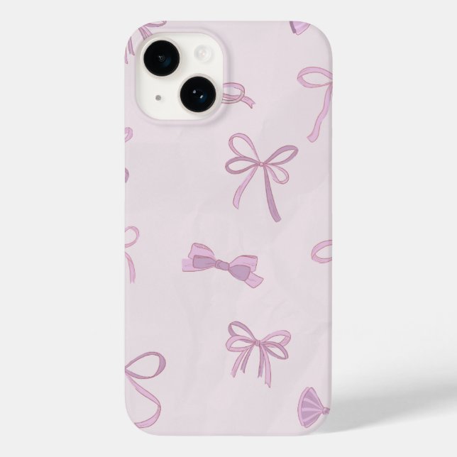 Sweet Pink Bow Delight Case-Mate iPhone 14 Hülle (Rückseite)