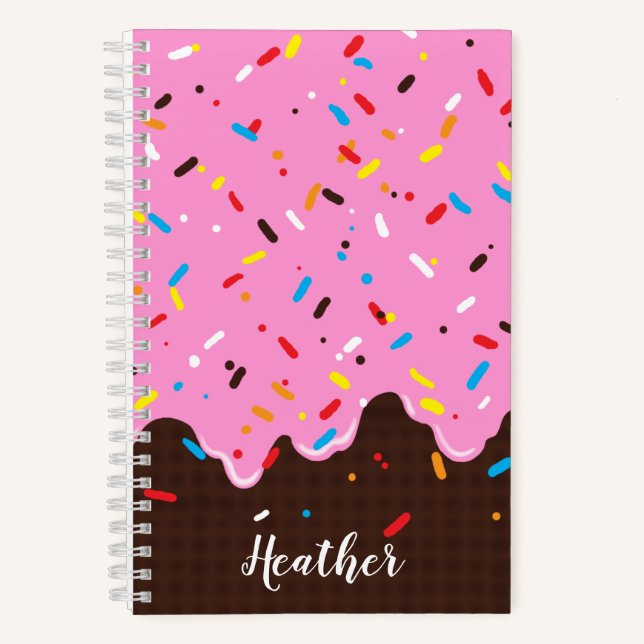 Sweet Pink Chocolate Treat Notizbuch (Vorderseite)