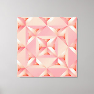 Sweet Pink Creamy Lattice über Strawberry Filling Leinwanddruck