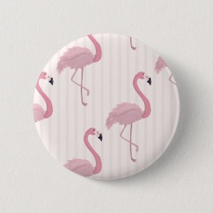 Sweet Pink Flamingo Button