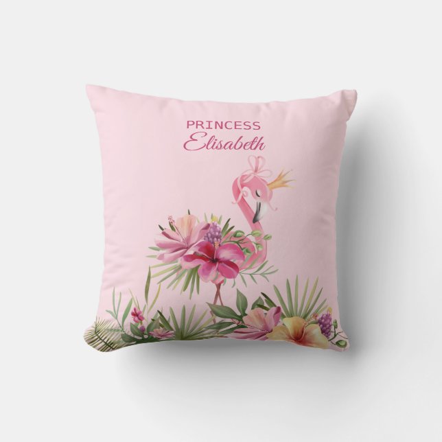Sweet Pink Flamingo Kissen (Vorderseite)