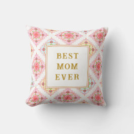 Sweet Pink floral Diamond Muster Kissen