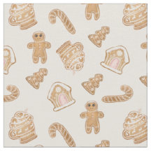 Sweet Pink Gingerbrot Weihnachten nahtloses Muster
