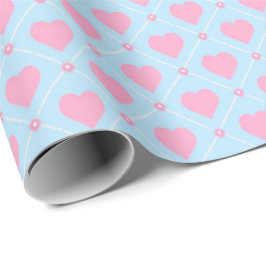 Sweet Pink Hearts Gift Wrap Geschenkpapier