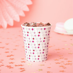 Sweet Pink Mattiert Cake Pops Bäckerei Geburtstags Pappbecher
