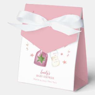Sweet Pink Poppin Champagner Flaschen Babydusche Geschenkschachtel