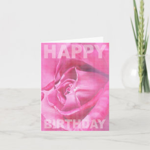 Sweet Pink Rose Geburtstagskarte Karte
